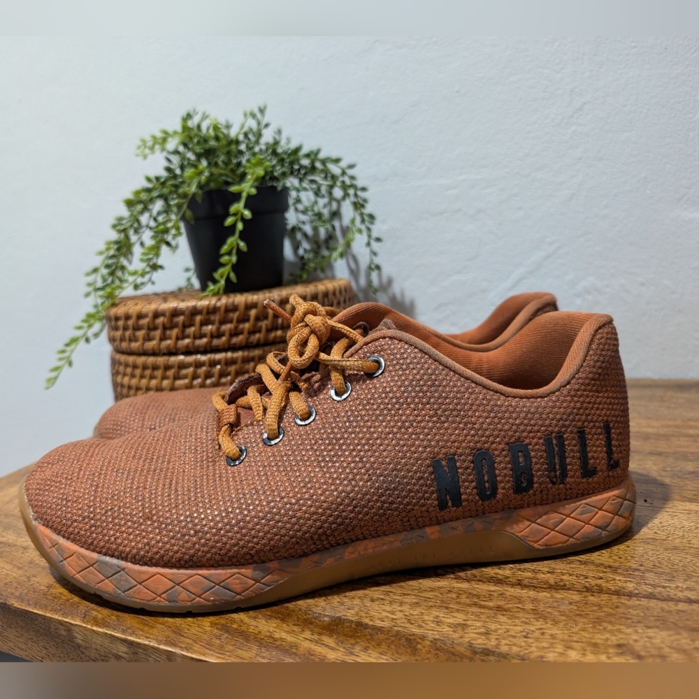 Nobull Crossfit Shoes Orange/Gum Superfabric Men’s 8.5 women’s 10